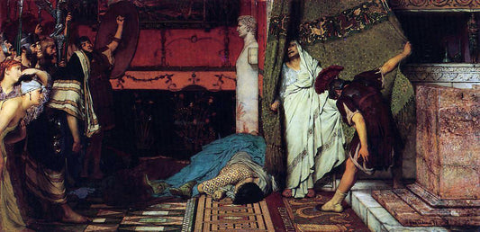 Sir Lawrence Alma-Tadema A Roman Emperor - Claudius - Hand Painted Oil Painting