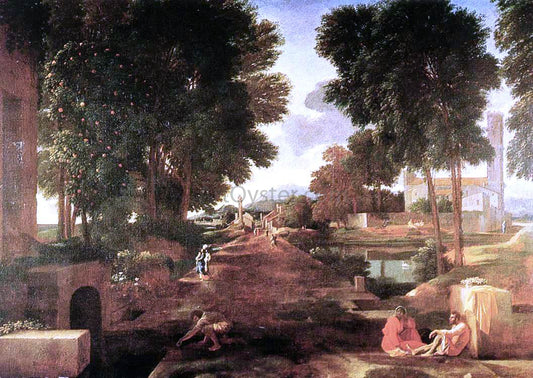  Nicolas Poussin A Roman Road - Hand Painted Oil Painting