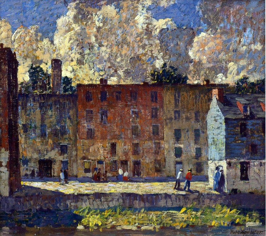  Robert Spencer A Row of Tenements - Hand Painted Oil Painting