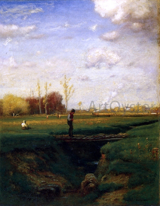  George Inness A Short Cut, Watchung Station, N.J. - Hand Painted Oil Painting
