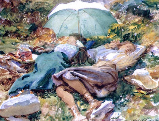  John Singer Sargent A Siesta - Hand Painted Oil Painting