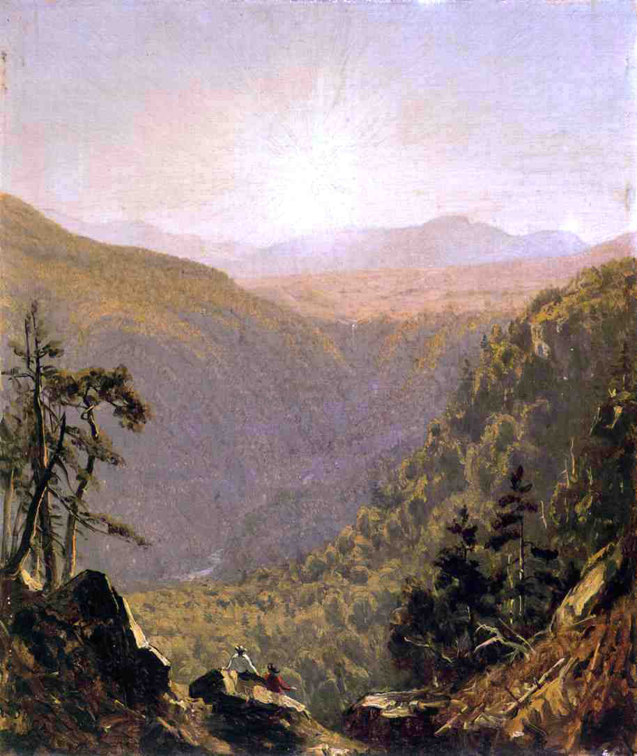  Sanford Robinson Gifford A Sketch in Kauterskill Clove - Hand Painted Oil Painting