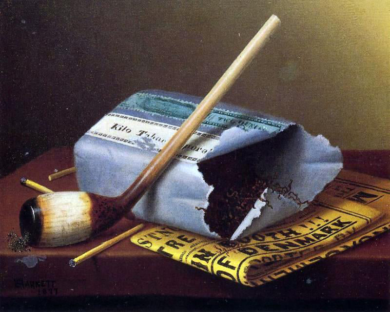  William Michael Harnett A Smoke Backstage - Hand Painted Oil Painting