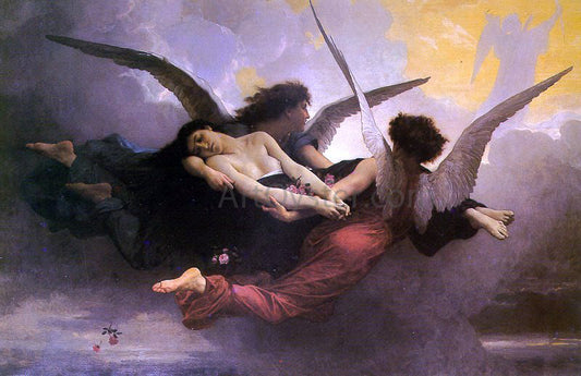  William Adolphe Bouguereau A Soul Brought to Heaven - Hand Painted Oil Painting
