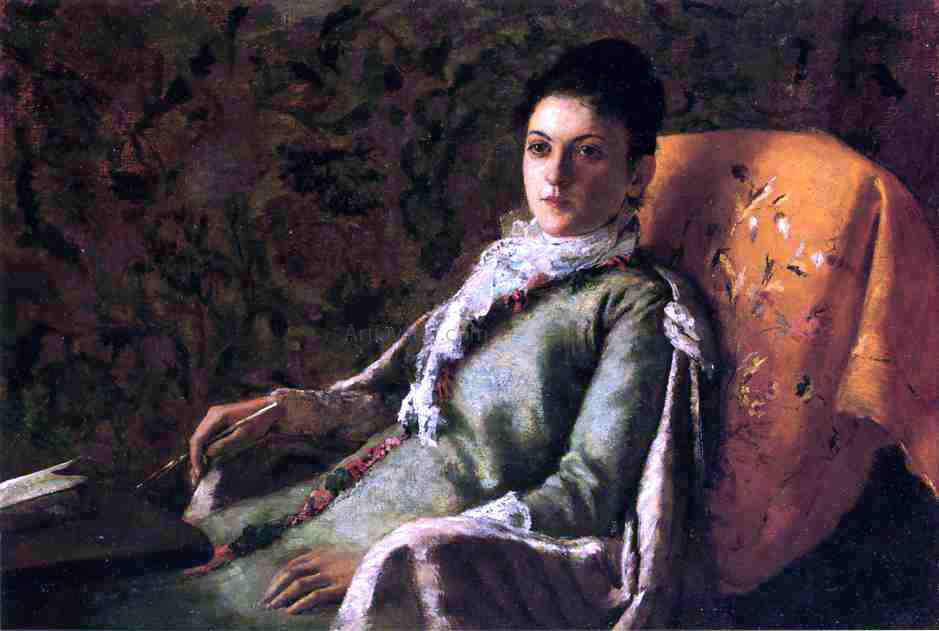  Thomas Hovenden A Special Correspondent - Hand Painted Oil Painting