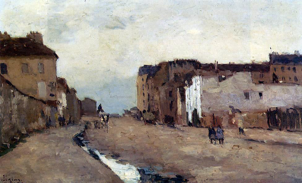  Albert Lebourg A Street in Bercy - Hand Painted Oil Painting