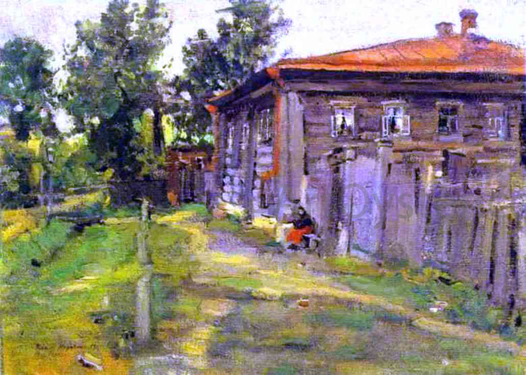  Constantin Alexeevich Korovin A Street in Pereslavl - Hand Painted Oil Painting