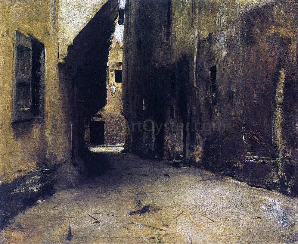  John Singer Sargent A Street in Venice - Hand Painted Oil Painting