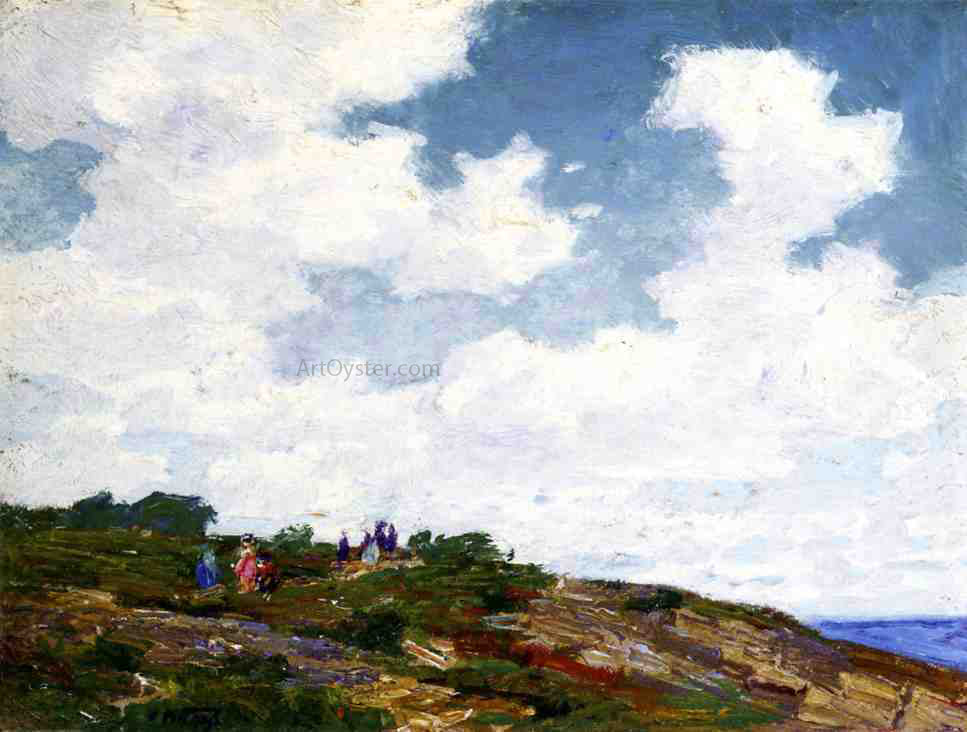  Edward Potthast A Summer Day - Hand Painted Oil Painting