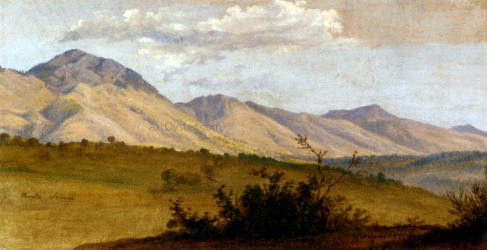  Florian Grospietsch A View Of Monte Serone And Monte Ernici - Hand Painted Oil Painting
