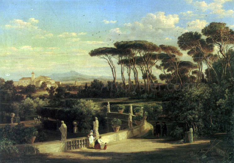  Friedrich Mayer View of Rome - Hand Painted Oil Painting
