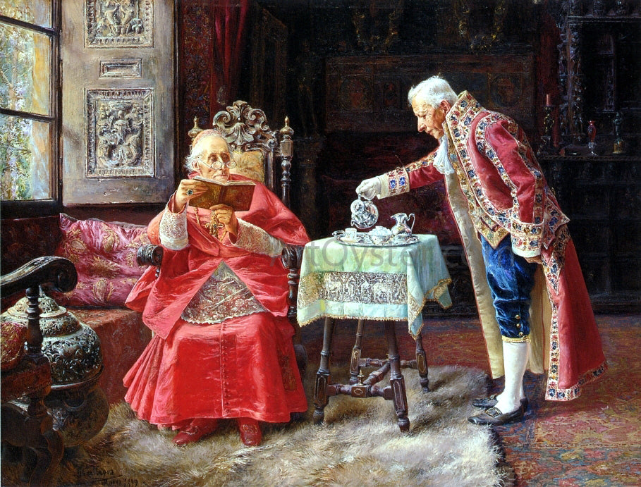  Jose Gallegos Y Arnosa A Watchful Eye - Hand Painted Oil Painting