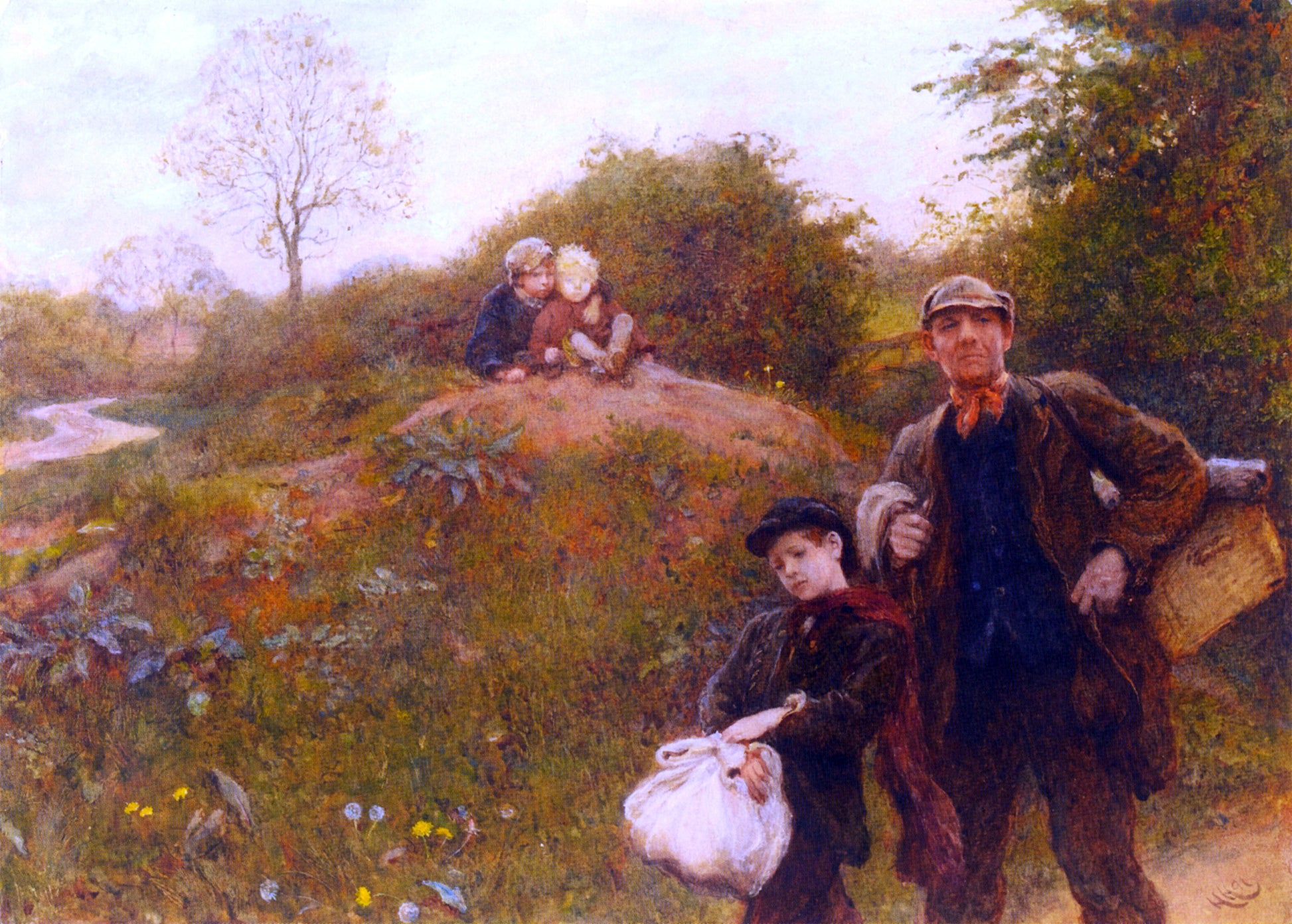 Sir Hubert Von Herkomer A Weary Way - Hand Painted Oil Painting