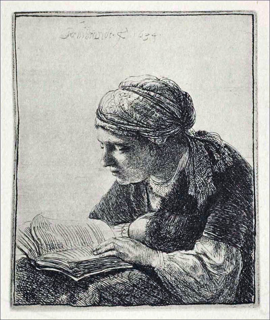  Rembrandt Van Rijn Young Woman Reading - Hand Painted Oil Painting