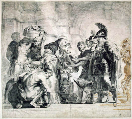  Jan Witdoeck Abraham and Melchizedech - Hand Painted Oil Painting