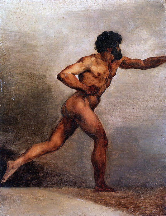  Theodore Gericault Academic Study of a Man - Hand Painted Oil Painting