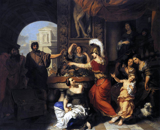  Gerard De Lairesse Achilles Discovered Among the Daughters of Lycomedes - Hand Painted Oil Painting