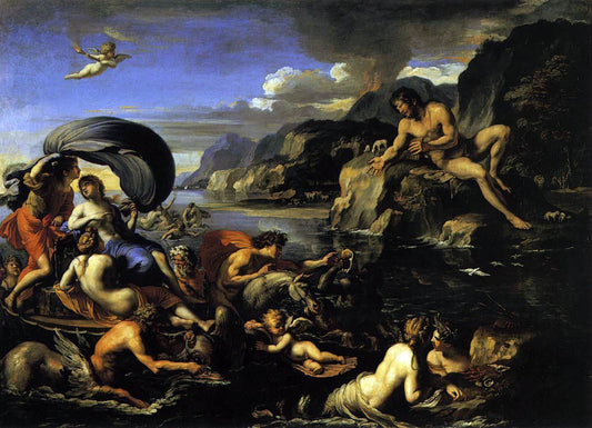  Francois Perrier Acis, Galatea, and Polyphemus - Hand Painted Oil Painting