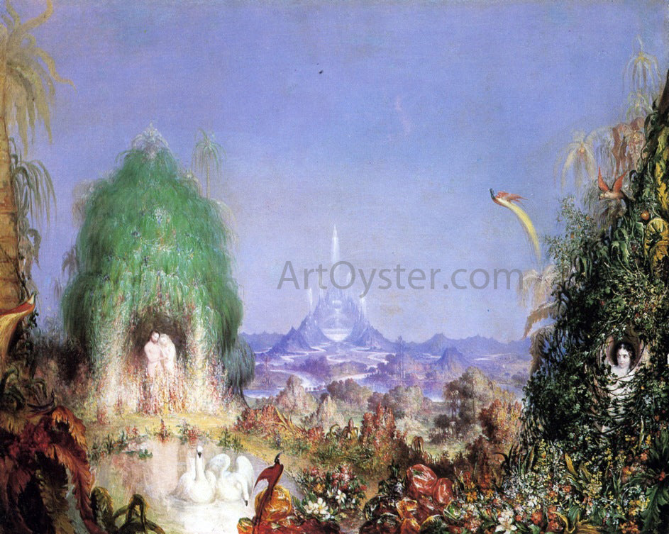  Marcus Mote Adam and Eve before the Fall: A Scene from Milton's Paradise Lost - Hand Painted Oil Painting
