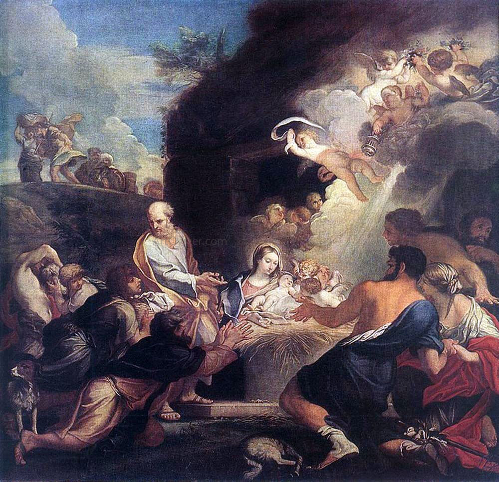  Carlo Maratti Adoration of the Shepherds - Hand Painted Oil Painting