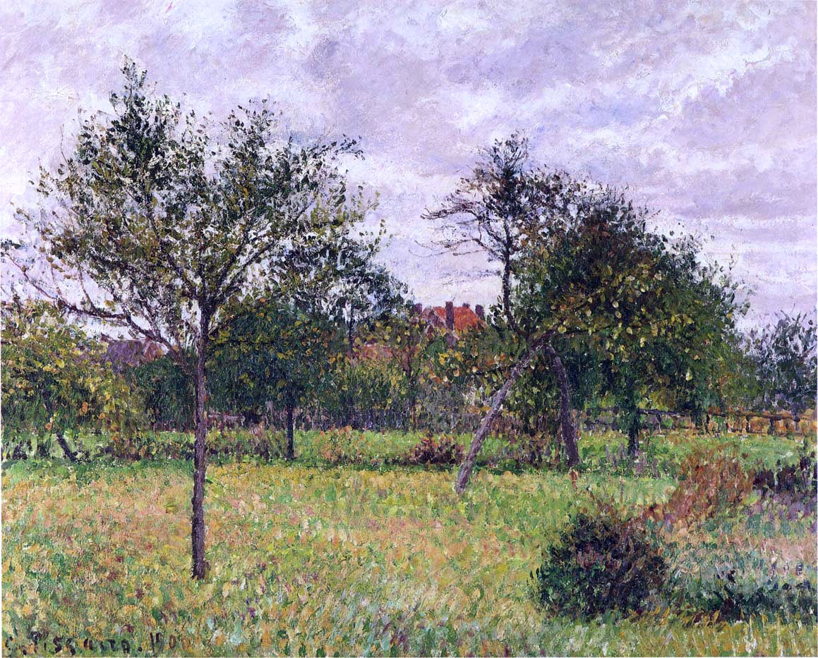  Camille Pissarro Afternoon in Eragny - Grey Weather - Hand Painted Oil Painting