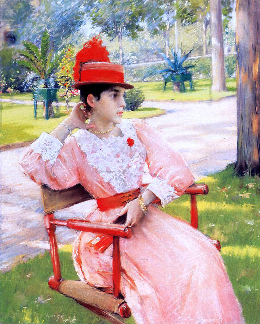  William Merritt Chase Afternoon in the Park - Hand Painted Oil Painting