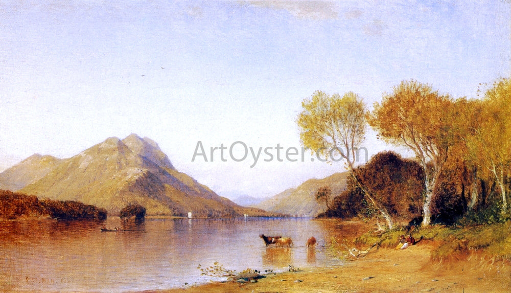  Jr. Samuel Colman Afternoon on Lake George - Hand Painted Oil Painting