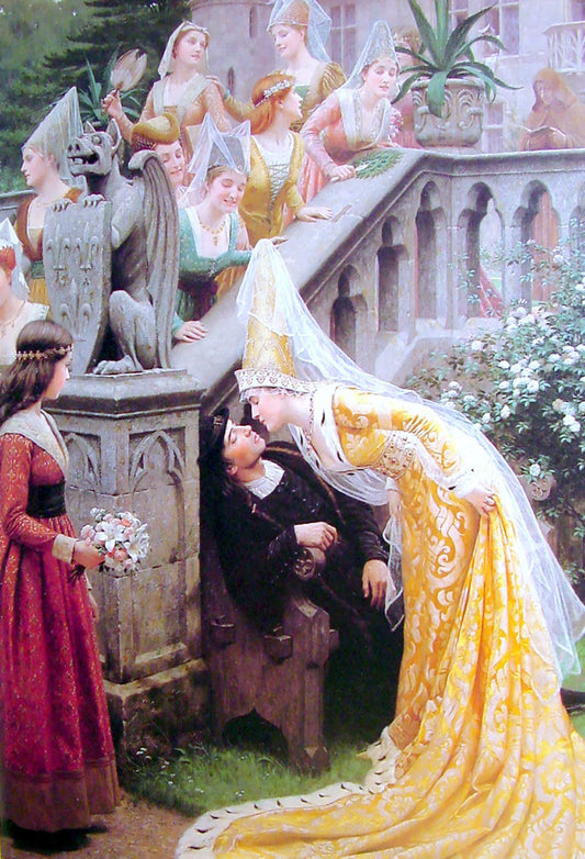  Edmund Blair Leighton Alain Chartier - Hand Painted Oil Painting