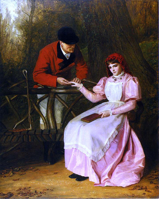  James Hayllar RBA All the World Over - Hand Painted Oil Painting