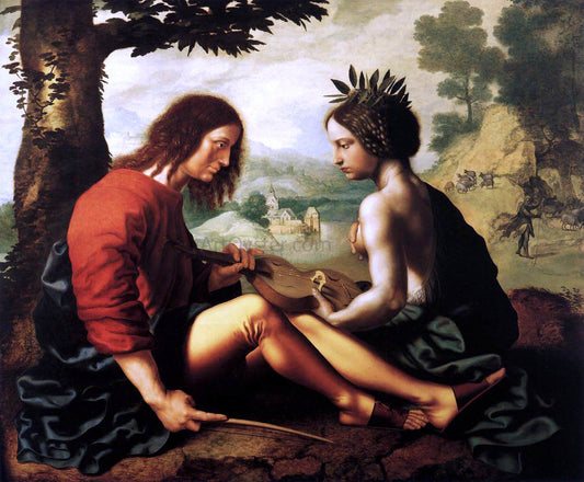  Jan Sanders Van Hemessen Allegorical Scene - Hand Painted Oil Painting