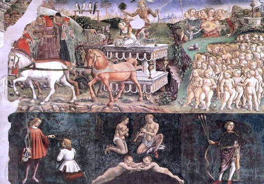  Francesco Del Cossa Allegory of May: Triumph of Apollo - Hand Painted Oil Painting