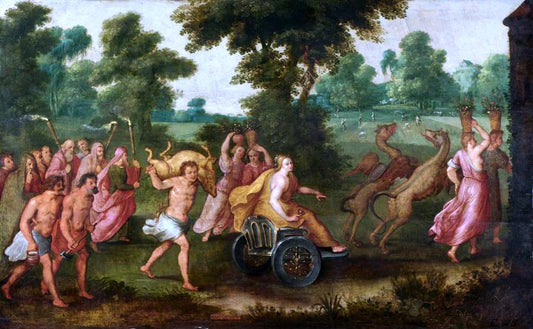 Adriaan Van Stalbemt Allegory of the Month of August - Hand Painted Oil Painting