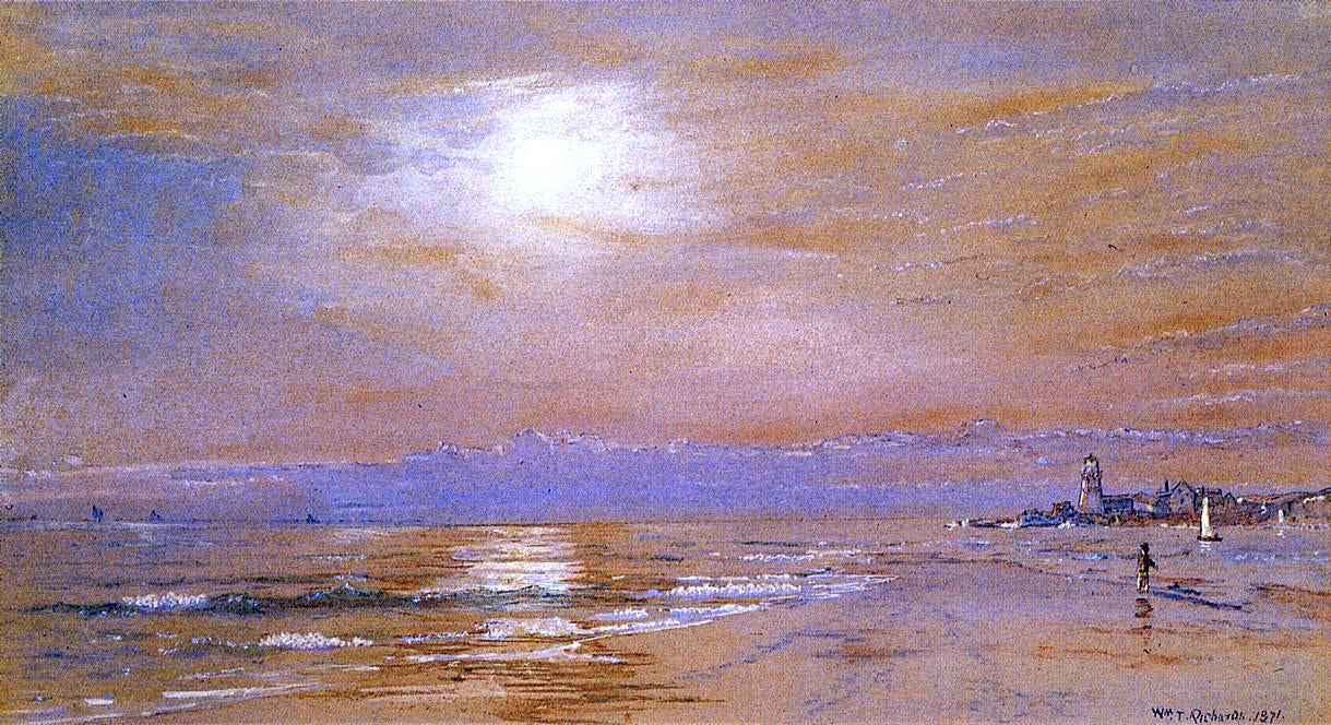  William Trost Richards Along the Jersey Coast - Hand Painted Oil Painting