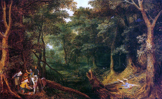  The Elder Jan Bruegel Ambush in the Woods - Hand Painted Oil Painting