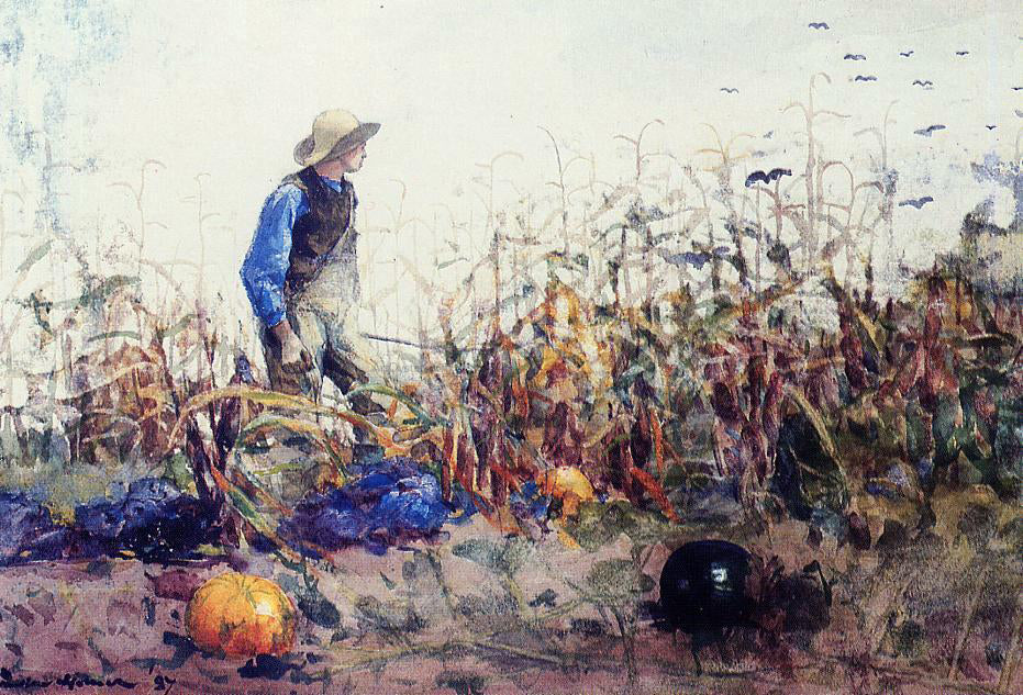  Winslow Homer Among the Vegetables (also known as Boy in a Cornfield) - Hand Painted Oil Painting