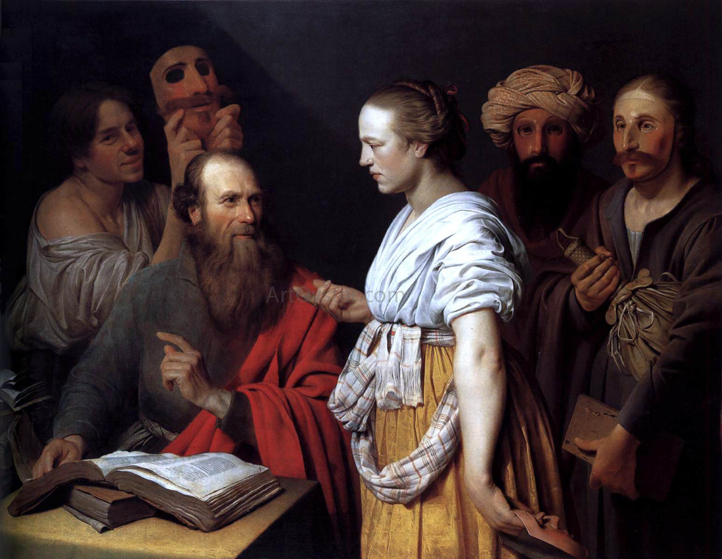  Willem Van der Vliet An Allegory - Hand Painted Oil Painting