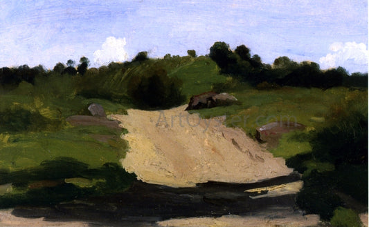  Jean-Baptiste-Camille Corot An Ascending Path - Hand Painted Oil Painting