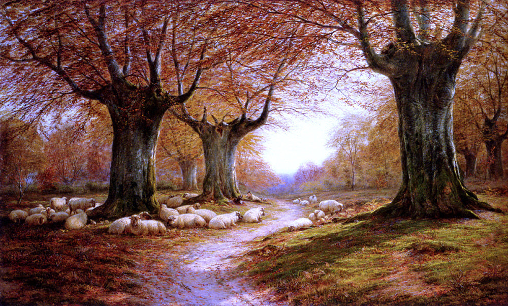  William Luker An Autumnal Landscape - Hand Painted Oil Painting