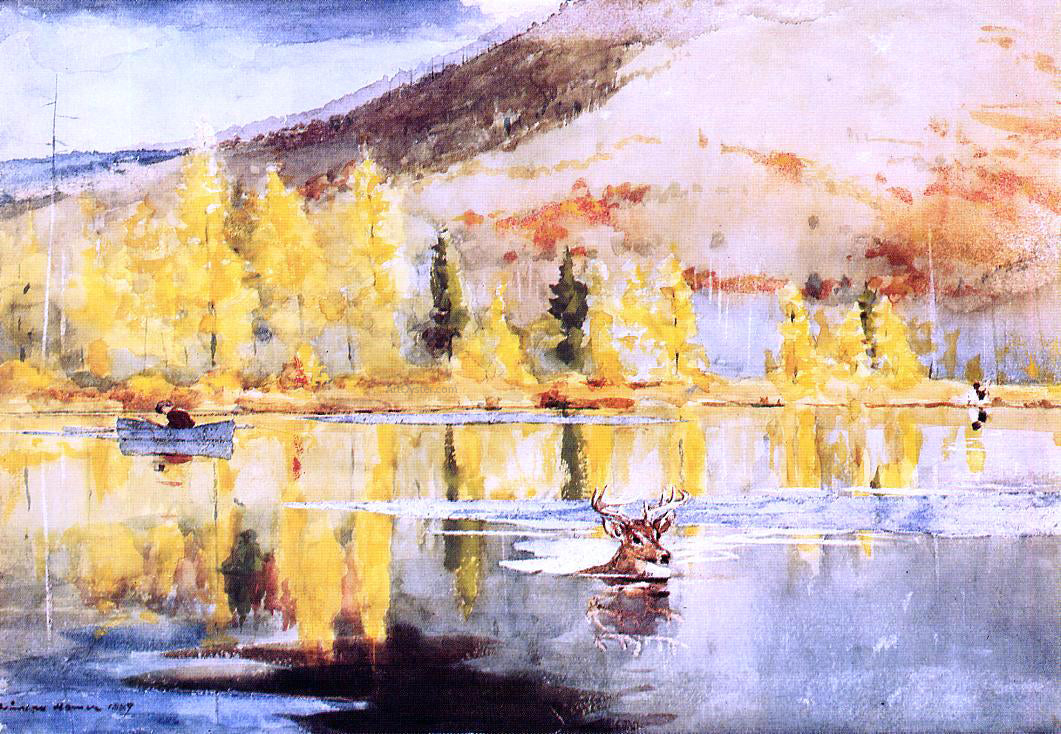  Winslow Homer An October Day - Hand Painted Oil Painting