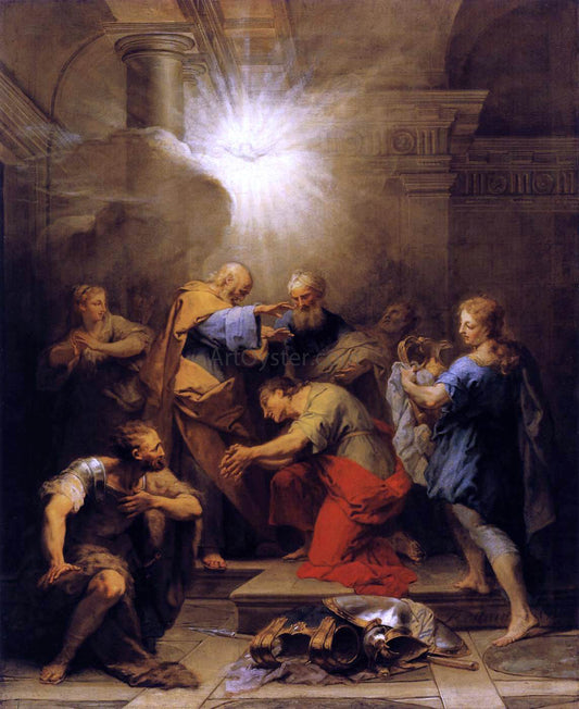  II Restout Jean Ananias Restoring the Sight of St Paul - Hand Painted Oil Painting
