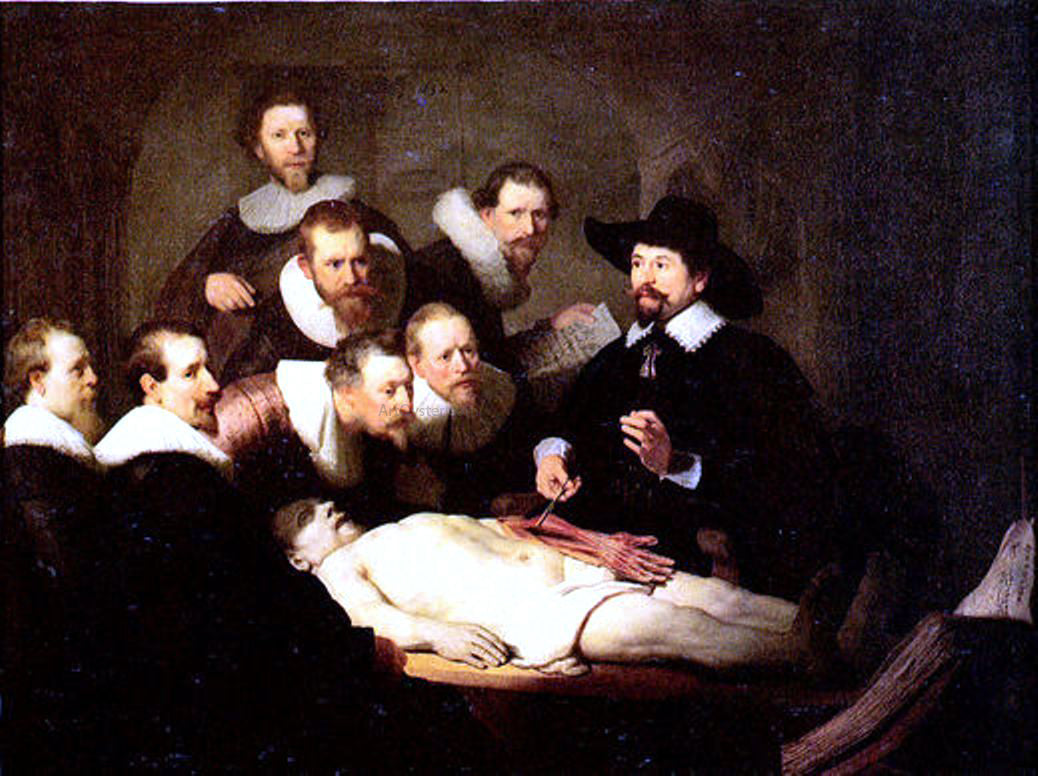  Rembrandt Van Rijn Anatomy of Doctor Nicolaes Tulp - Hand Painted Oil Painting