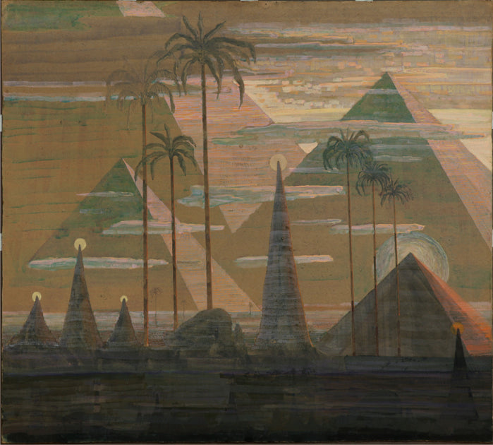 Mikalojus Ciurlionis Andante Sonata of the Pyramids - Hand Painted Oil Painting