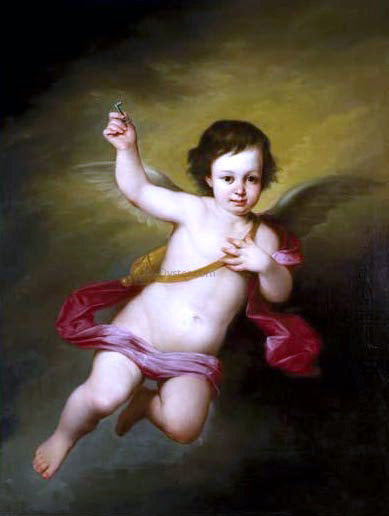  Antonio Maria Esquivel Angel - Hand Painted Oil Painting