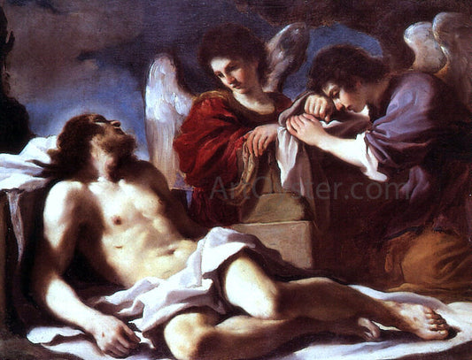  Guercino Angels Weeping over the Dead Christ - Hand Painted Oil Painting