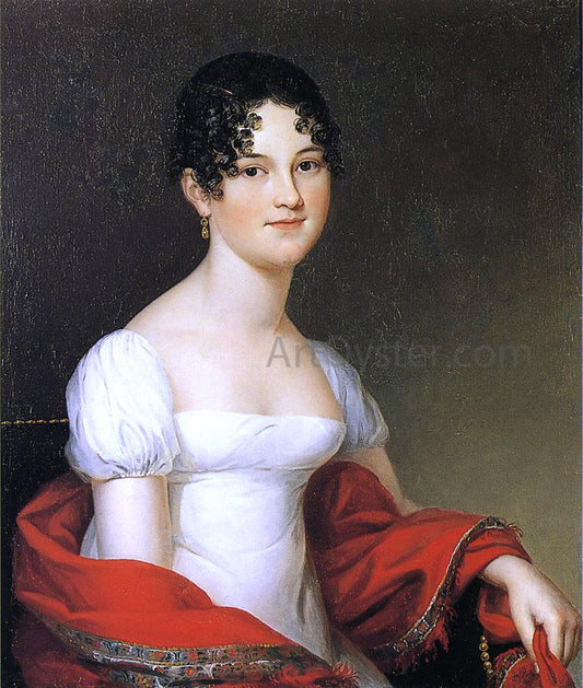  James Peale Anna Sophia Alexander Robertson (Mrs. William Heberton) - Hand Painted Oil Painting