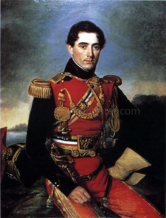  Jean-Joseph Vaudechamp Antoine-Jacques-Philippe de Marigny de Mandeville - Hand Painted Oil Painting