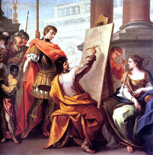  Sebastiano Ricci Apelles Making a Portrait of Pancaspe - Hand Painted Oil Painting