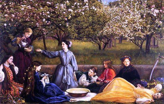  Sir Everett Millais Apple Blossoms (also known as Spring) - Hand Painted Oil Painting