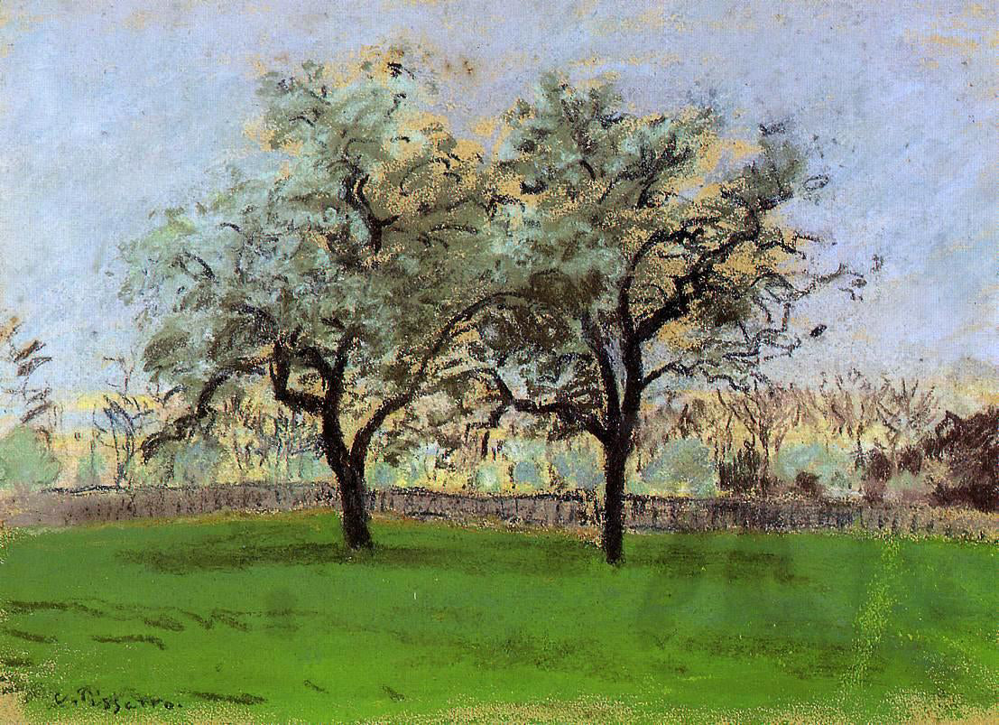  Camille Pissarro Apples Trees at Pontoise - Hand Painted Oil Painting
