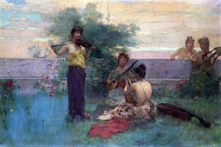  Henry Siddons Mowbray Arcadia - Hand Painted Oil Painting